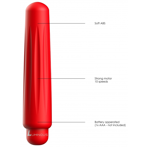 Mini Vibro Delia 12 cm rosso