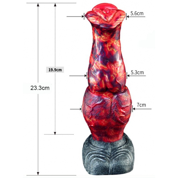 Dragon Color Silicone Dildo - 02