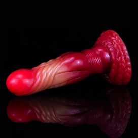 Gradient Color Animal Dildos - 08 RED