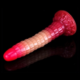 Gradient Color Animal Dildos - 07 RED