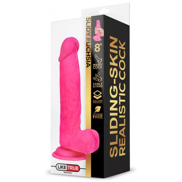 Realistic Dildo Slidy Cock 15 x 4cm Pink