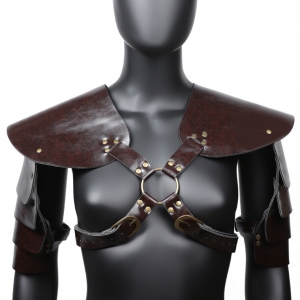 KinkHarness Gladiarmor Armor Harness Brown