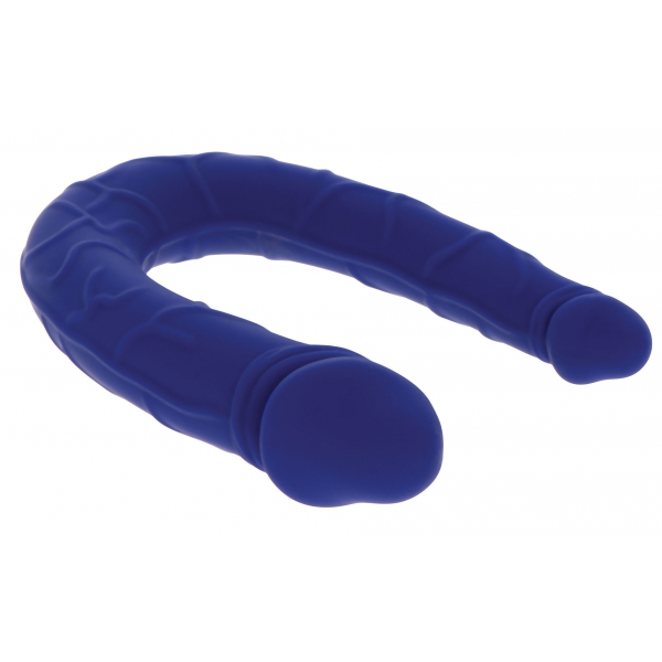 Mini Doppeldildo U-Shape 11 x 3.1cm Blau