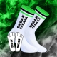 Dirty White-Green Socks