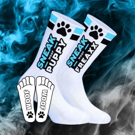 SneakFreaxx Sneak Woof Puppy Sokken Blauw