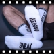 Meias SNEAK MASTER White-Black