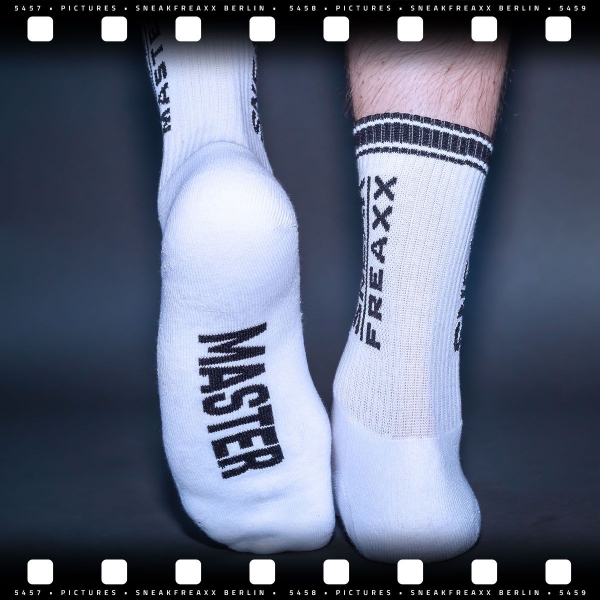 SNEAK MASTER Socken Weiß-Schwarz
