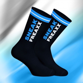 SneakFreaxx BLACK EDITION 3 Socken Schwarz-Blau