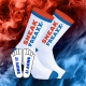 Calcetines SNIFF IT 2 Blanco-Naranja-Azul