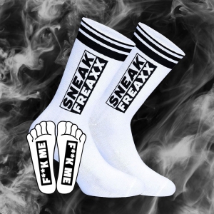 SneakFreaxx FUCK ME Meias White-Black