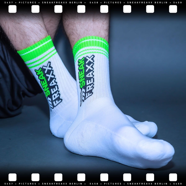 BIG STRIPE Socken Weiß-Grün