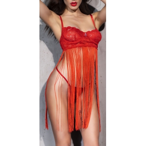 Chilirose Jeanne Babydoll - Vermelho