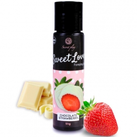 Sweet Love Strawberry-White Chocolate lubrificante comestível 60ml