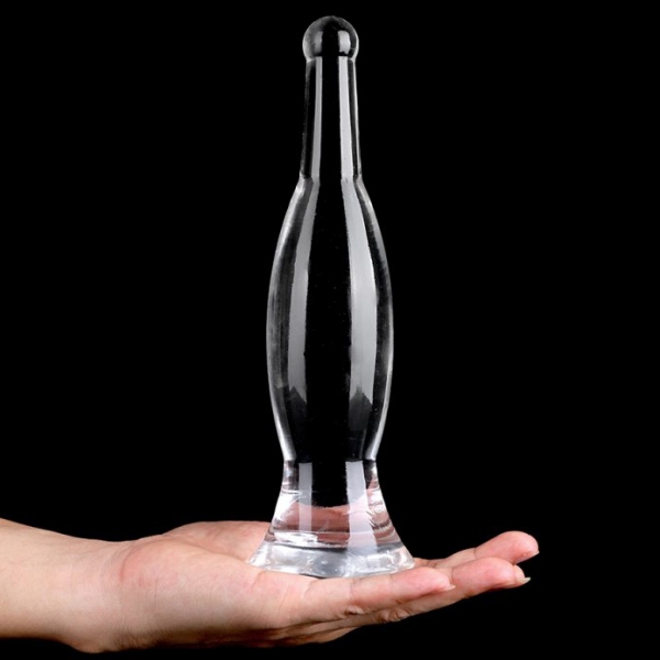 Transparent Bottle Plug L 26 x 6.5cm