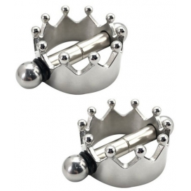 Crown Nipple Clamp Silver
