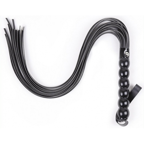 Flogger With Black Gourd Handle Noir