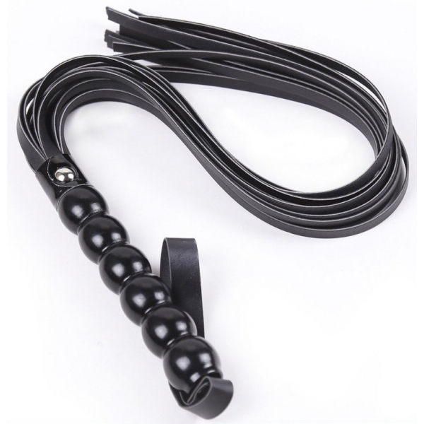 Flogger With Black Gourd Handle Noir