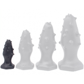 ToppedMonster Spike Silicone Butt Plug BLACK S