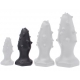 Spike Silicone Butt Plug BLACK M