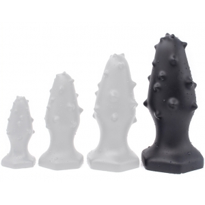 ToppedMonster Spike Silicone Butt Plug BLACK XL