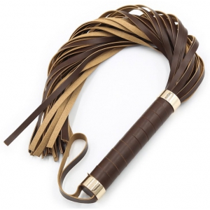 Correct Me Suede Leather Flogger Brown