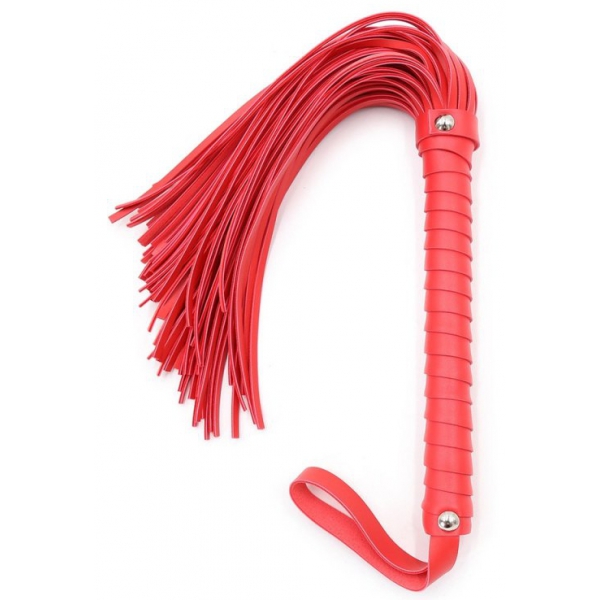 Screw Handle Spanking Flogger Rouge