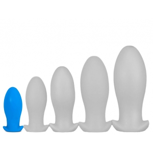 EggPlay Silicone plug Saurus Egg S 10 x 4.5cm Blue