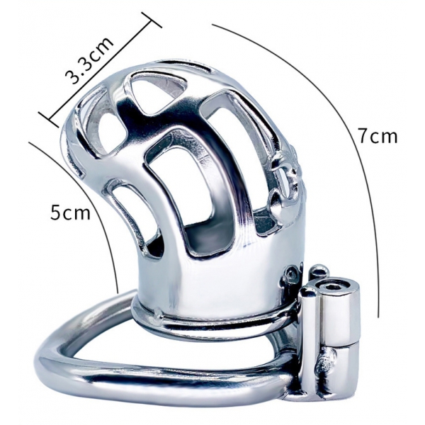 Metal chastity cage Royal Steel 7 x 3cm