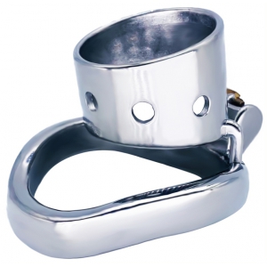 CockLock Bent Ring Cylindrical Short Chastity Lock