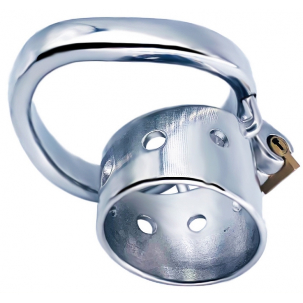 Bent Ring Cylindrical Short Chastity Lock