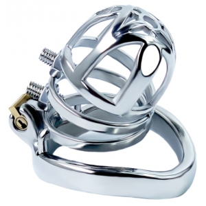 CockLock Doble Pik metal chastity cage 6.5 x 3.5cm