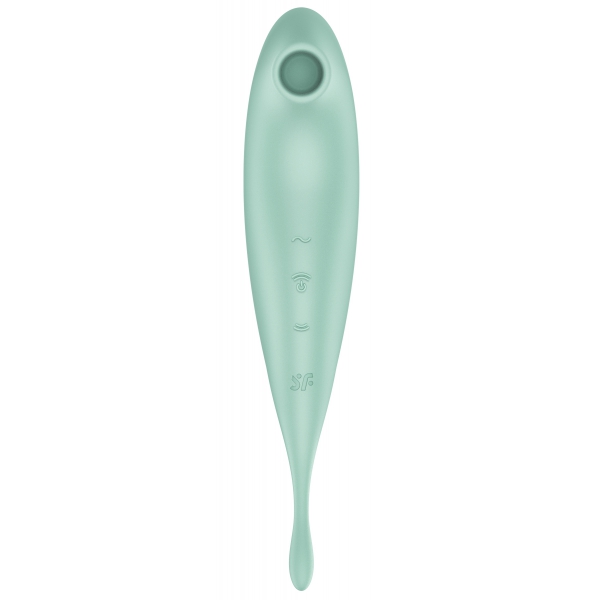 Twirling Pro Satisfyer Aangesloten Clitoris Stimulator Groen