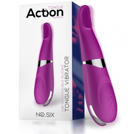 ACTION Tong Vibrator Clitoris Stimulator 19cm Paars