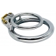 Double Ring Chastity Lock Cage