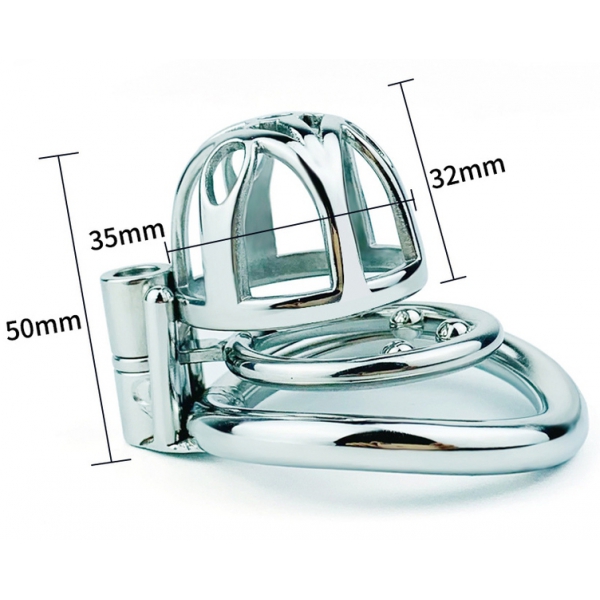 Metal chastity cage Trig Cage 4 x 3.5cm