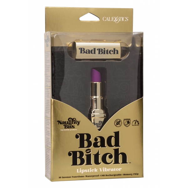 Barra de labios Vibro Bad Bitch 7,5cm Morado