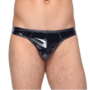 Black Level Men G-string VINYL RIO Zwart