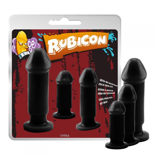 Juego de 3 tapones negros Rubevil