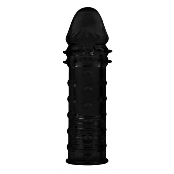 Funda para el Pene Extra Textura 16 x 4,5cm Negra