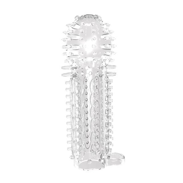 Nubby penis sheath 14.5 x 4.8cm Transparent