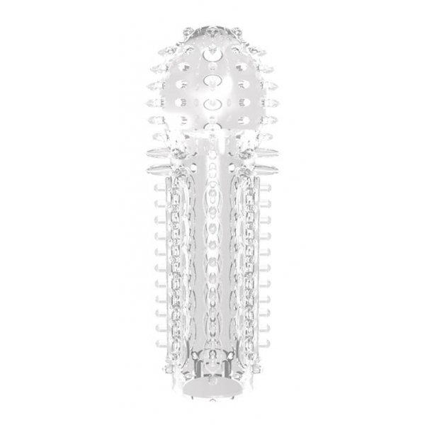 Nubby penis sheath 14.5 x 4.8cm Transparent