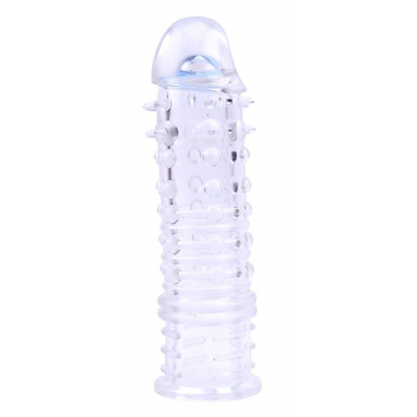 Swirls penis sheath 16 x 4cm Transparent