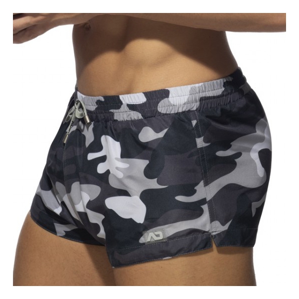 CAMO SWIM Swim Shorts Grey-Camouflage