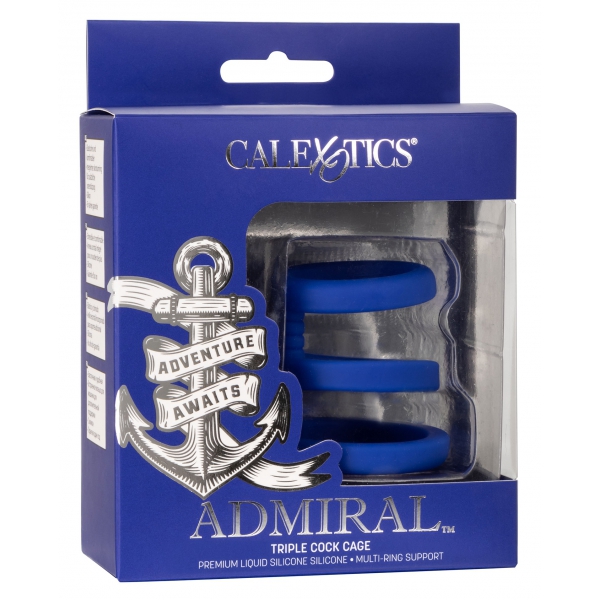 Cockring Triple Cock Cage Admiral 32-37mm
