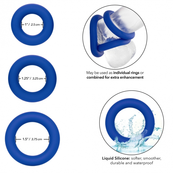 Set van 3 Universele Ring Admiraal Cockrings