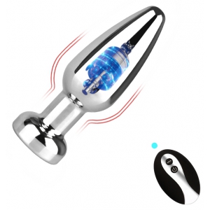 FUKR Vibration Metal Butt Plug WIRELESS