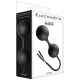 Boules de Kegel Electro en Silicone Noir Lula