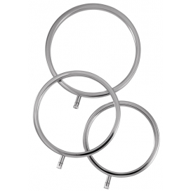 Set of 3 Electro Scrotal Rings Electrastim