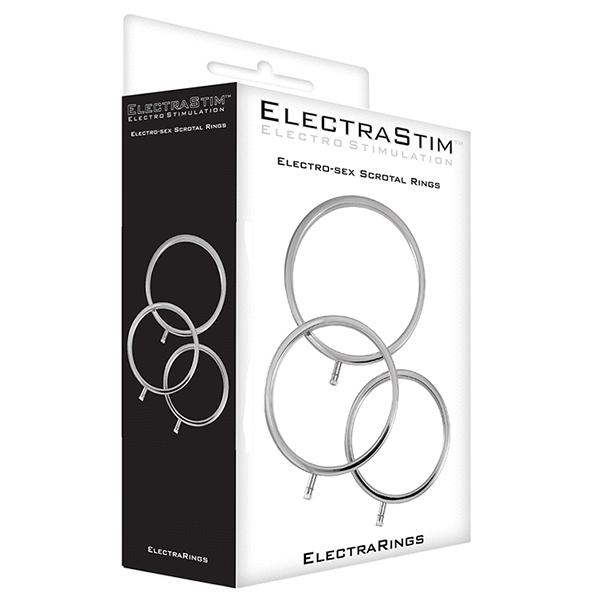 Juego de 3 anillos electroescrotales Electrastim