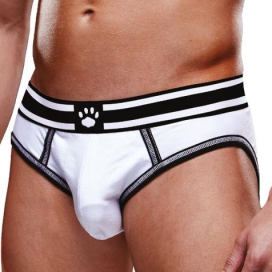 Prowler Underwear Bottomless OPEN BRIEF Prowler Blanc-Noir